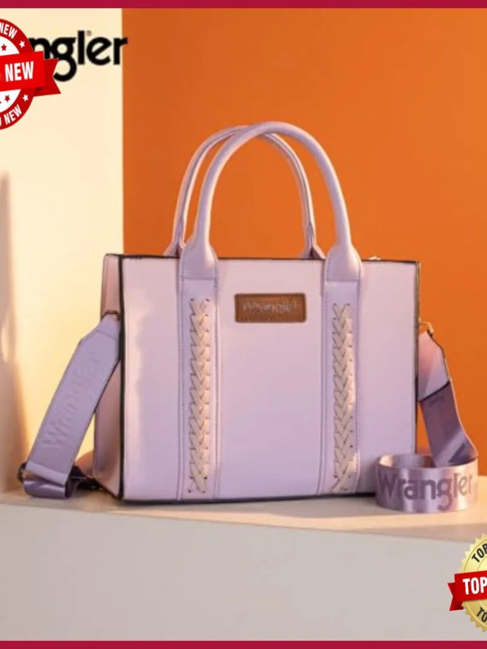 Leather Tote Bag with RFID Wallet Set, 10.6x8.6x4.7 Inches - Picture 3 of 7